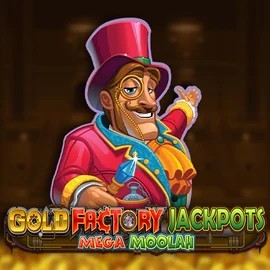 Gold Factory Jackpots Mega Moolah casino game by Aurum Signature Studios – featured logo at Melbet Casino