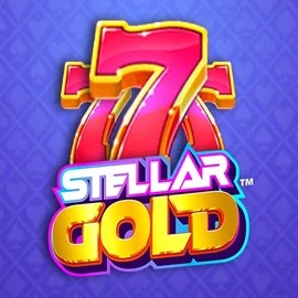 Stellar Gold slot logo by Snowborn Games at Melbet Casino